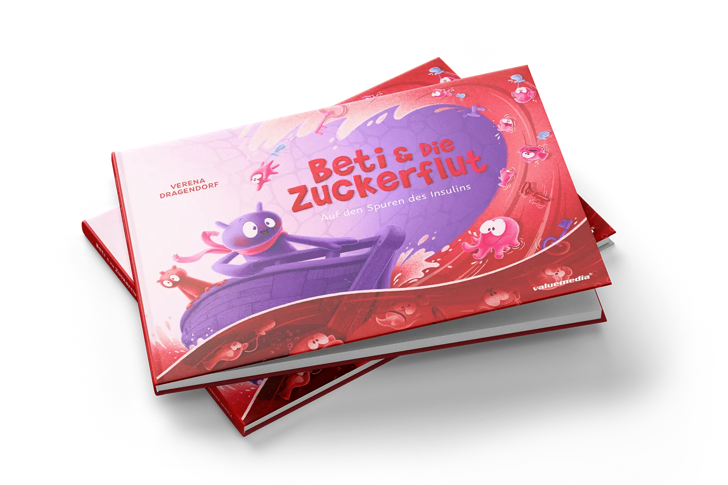 03_Mockup_Beti_Stapel Das illustrative Buch Beti & die Zuckerflut